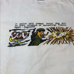 Supreme Dog Shit T-Shirt Sz Men’s Small White